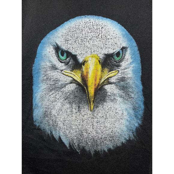 Vintage Bald Eagle Shirt Bird America Graphic Tee 90s 1990s VTG Large - Picture 2 of 8